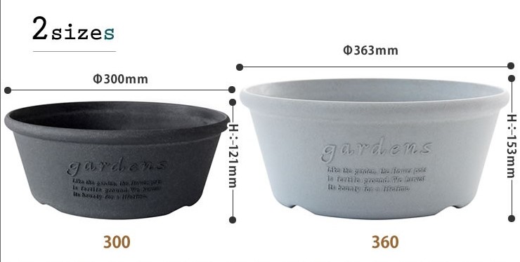 fioriere hachiman disponibili in diverse misure per piante di varie dimensioni e composizioni